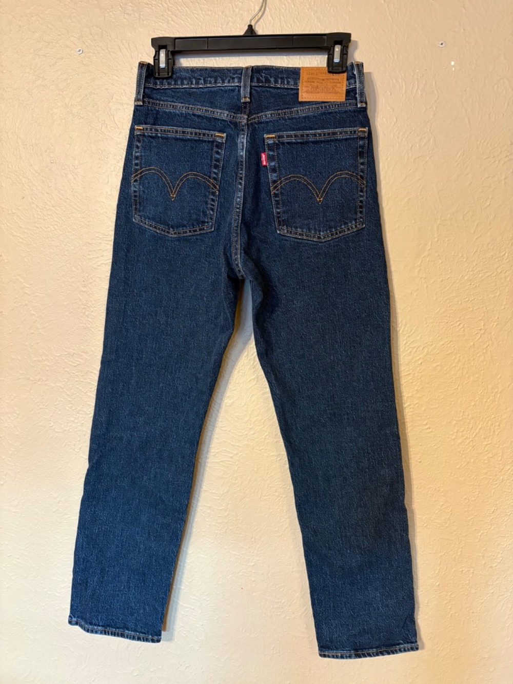 Levi's Wedgie Straight Ankle Women's Jeans - Dark Wash, Sz 26 - Picture 4 of 6